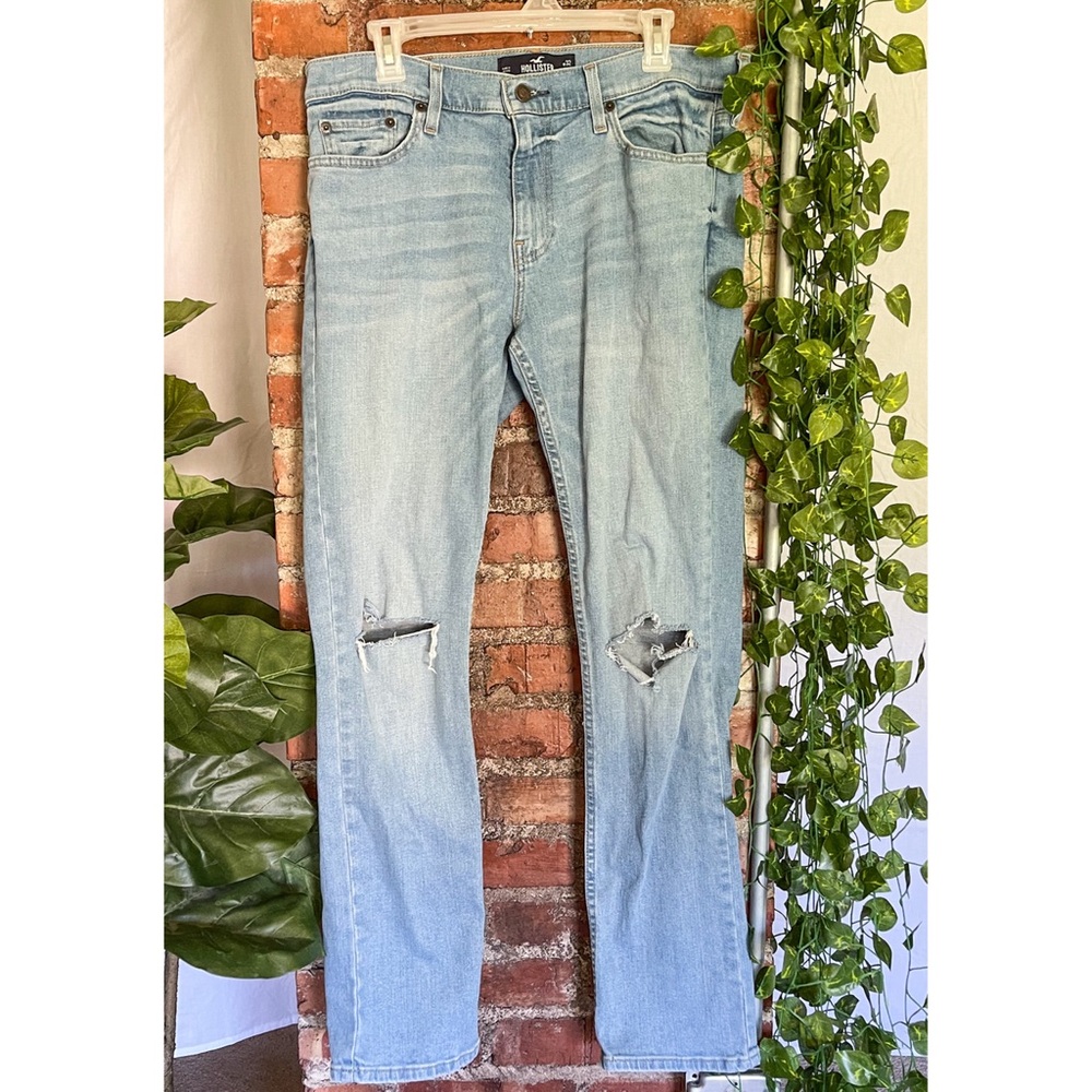 men’s hollister slim straight jeans